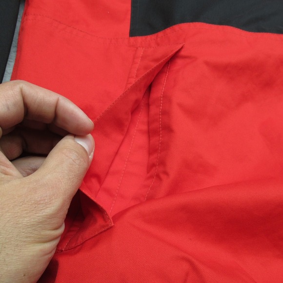 Eddie Bauer Jacket Mens Medium Red Colorblock‎ Pullover Windbreaker VTG 90's - Picture 6 of 12